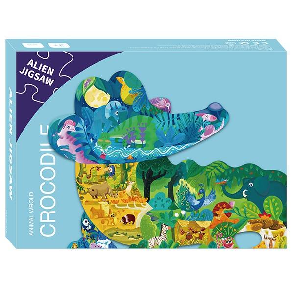 Free Sample Children puzzle toy games Customized Animals Alien jigsaw Puzzle For Kids
