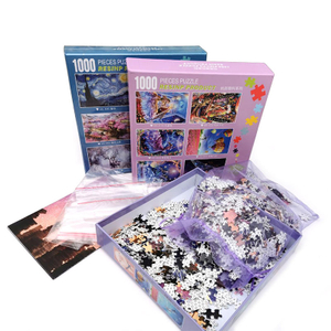 Wholesale New Arrival Latest Design Plastic Jigsaw Puzzle 1000 Pieces Custom Puzzles Toys