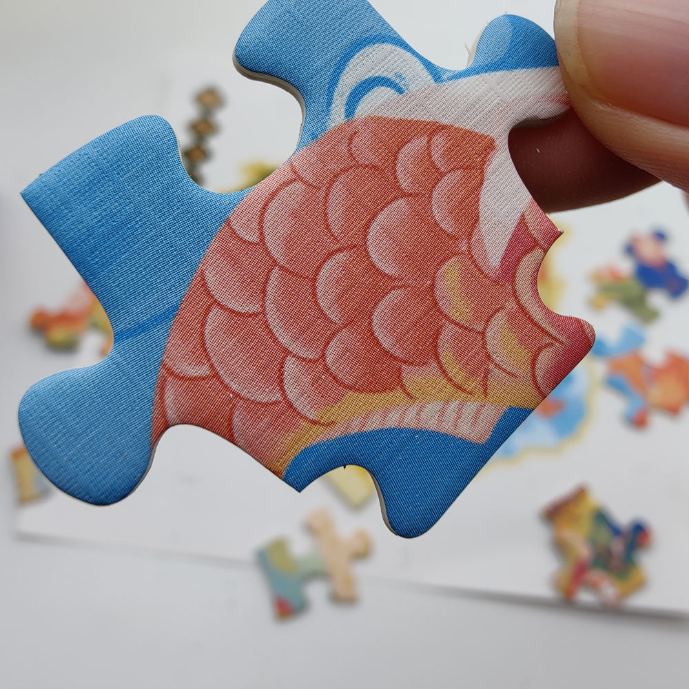 Animal Template Puzzle Children Paper Cardboard Educational Games Jigsaw Puzzle kids Toys