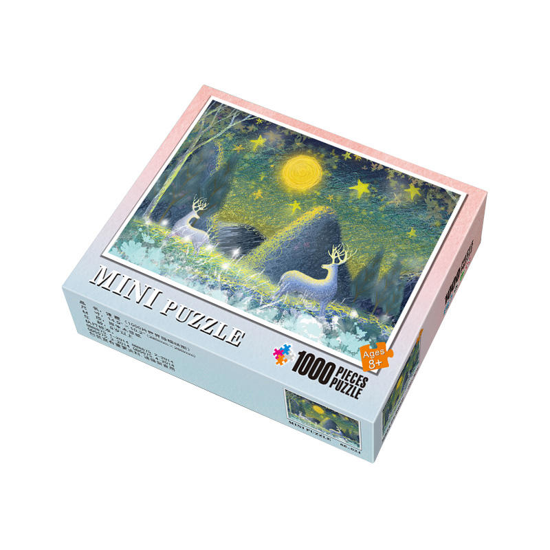 Amazon Hot Sale Adults Puzzles White Cardboard Toy Jigsaw Puzzle