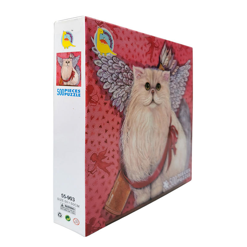 The Manufacturer Produces The Angel Cat Game Develops The Brain 500 Piece Jigsaw Puzzle