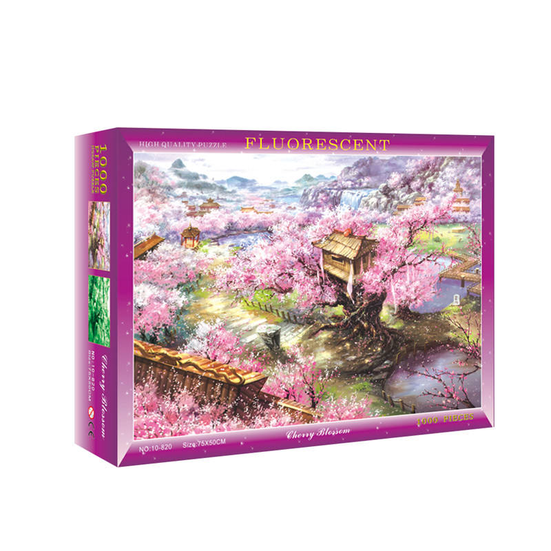 Custom Famous Painting puzzle wooden cutting board 1000 Pieces Jigsaw Puzzle For Adults Gifts