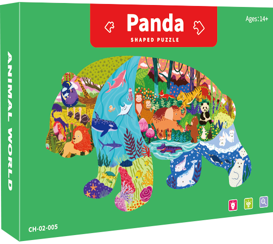 Wholesale Custom Printing A3 A4 Size Children's Animal Puzzle