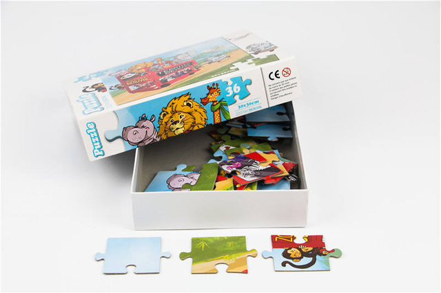 Popular Custom Large Size Cartoon Pictures 36 Puzzle Children's Puzzle Games