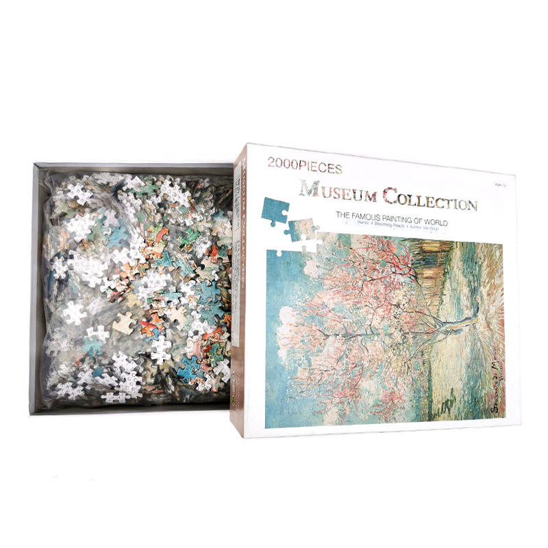 Cheap oem 2000 Pcs puzzle Wholesale custom hard paper Chipboard jigsaw puzzle for Adults