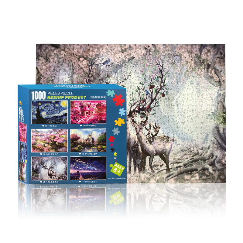 Intelligent Game Puzzle Educational Toys Color Box Plastic Jigsaw Puzzle