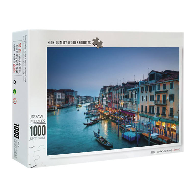 Wholesale 1000 Pieces Customize Paper Cardboard Sublimation Jigsaw Puzzles