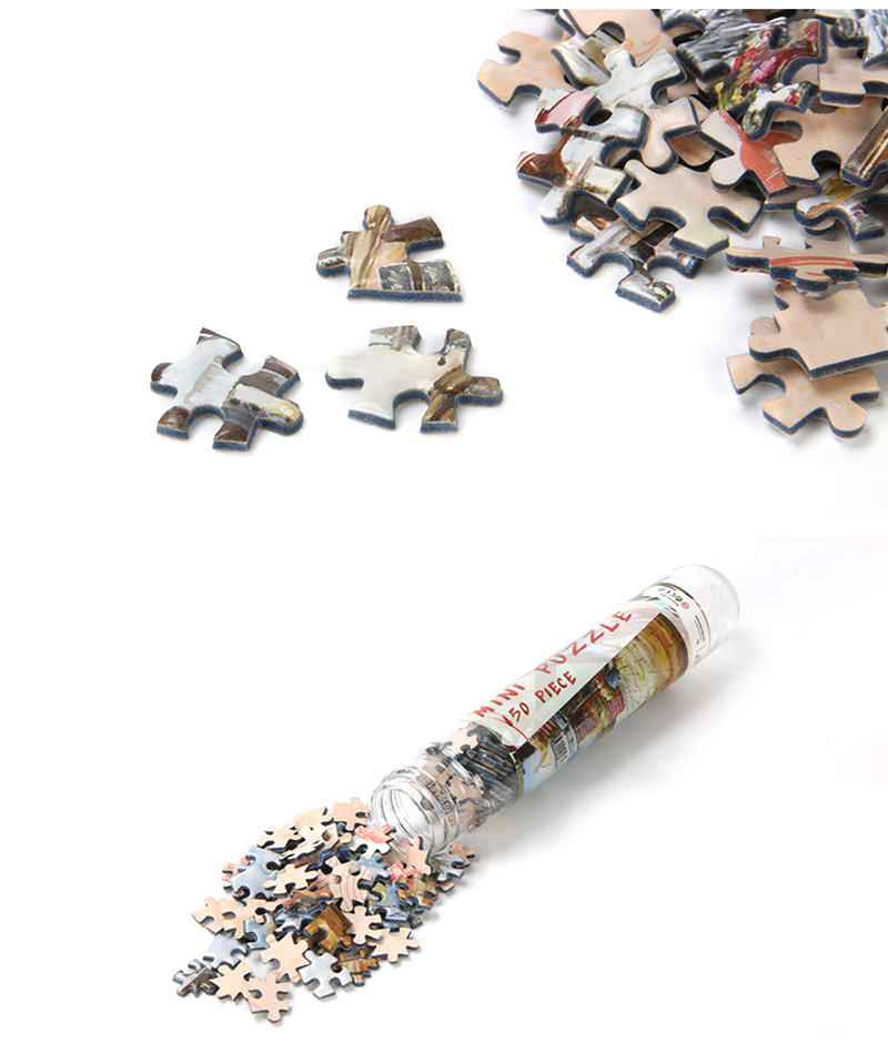 Small Jigsaw Puzzles Custom print 150 pcs mini tube jigsaw puzzle for kids and adult