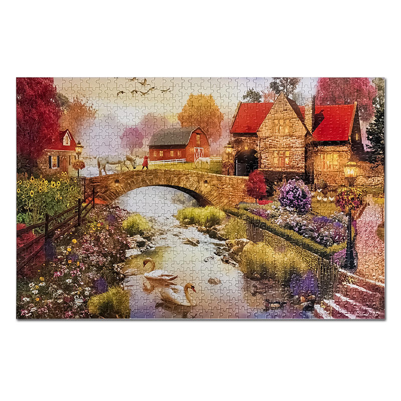 Hot sale Wooden Puzzles Games Colorful sublimation Puzzle customised jigsaw puzzle 1000 pieces