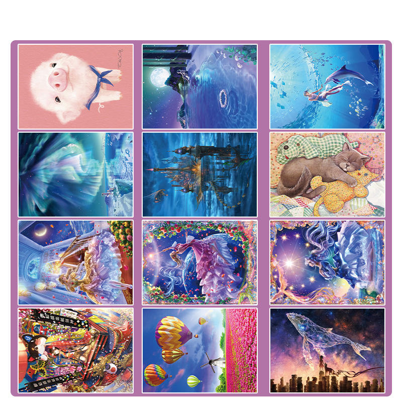 Recyclable Plastic Jigsaw Puzzles Entertainment Toys 1000 Pieces Puzzles For Adults