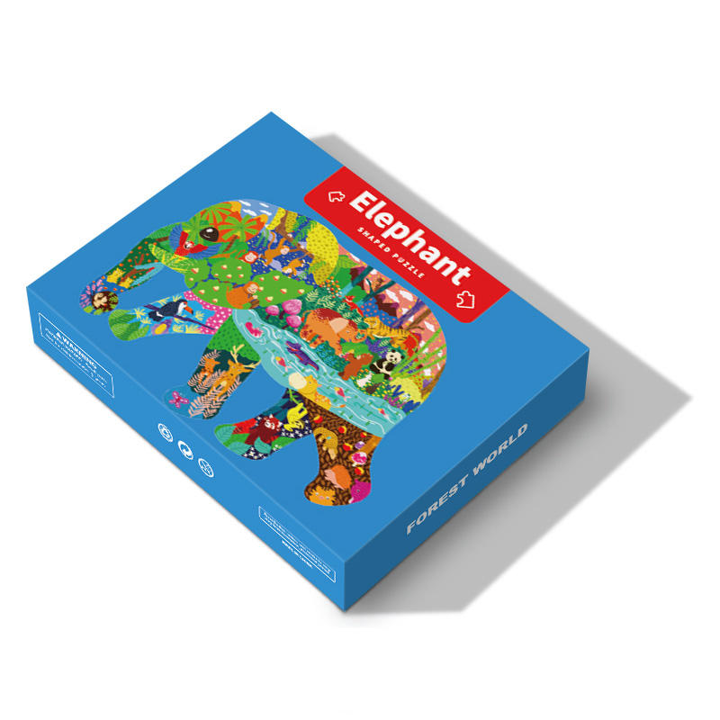 Children's Handmade Animal Model Complanate Paper Jigsaw Puzzles