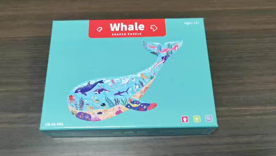Biodegradable Intelligent Toys Custom Jigsaw Dinosaur Animal Paper Puzzle For Kids