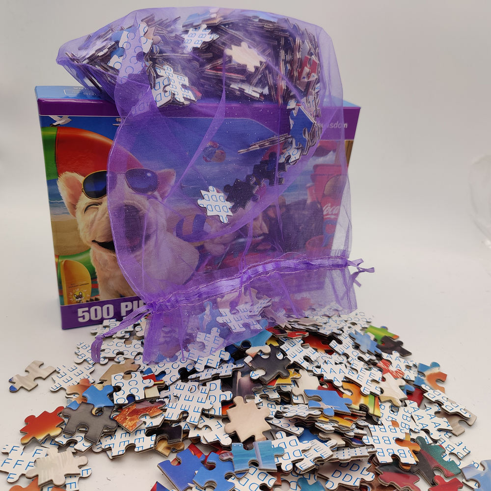 Wholesale Custom puzzles manufacturer 500 1000 Pieces Jigsaw Puzzle Paper Adults Puzzles