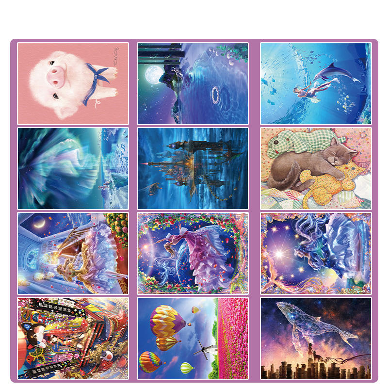 Intelligent Game Puzzle Educational Toys Color Box Plastic Jigsaw Puzzle