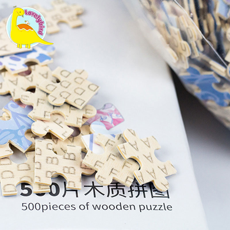 Wholesale 500pc Custom Wooden Puzzle