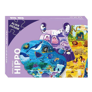 Good-looking Children's Educational Toys Animal Patterns 80 Pieces of Cardboard Puzzle
