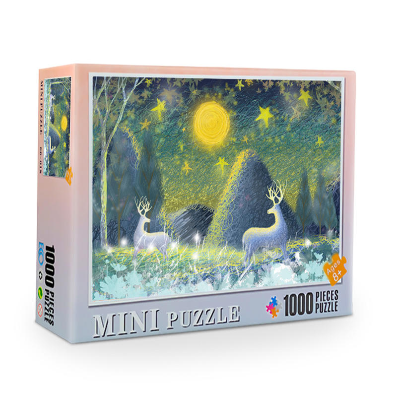 Amazon Hot Sale Adults Puzzles White Cardboard Toy Jigsaw Puzzle