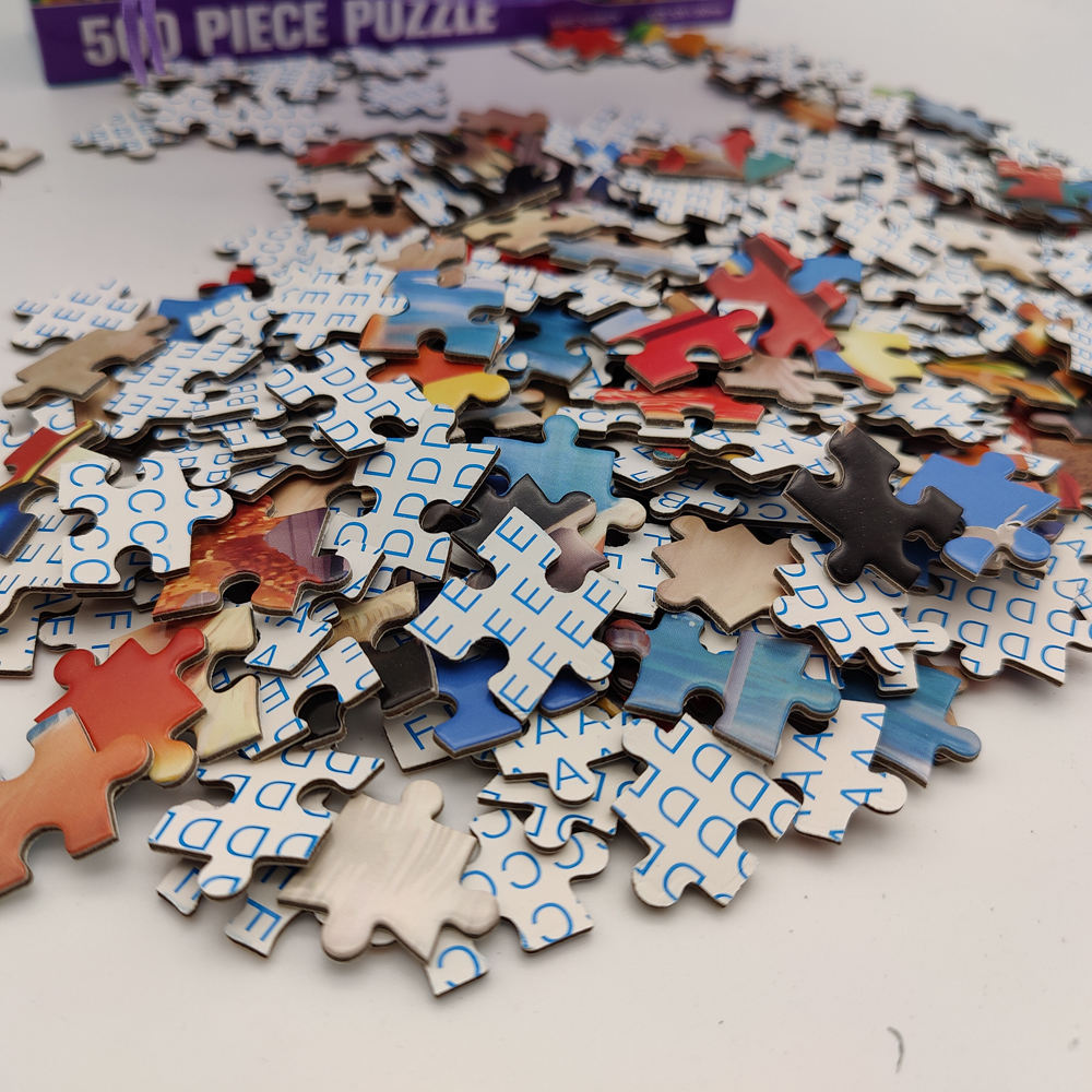 Wholesale Educational Toy Custom Cardboard Wood Jigsaw 300 Pieces DIY Jigsaw Puzzle