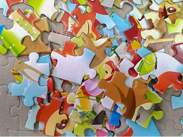 Wholesale Children's Cartoon Toy Puzzle 12/16 Pieces of Wooden Puzzle