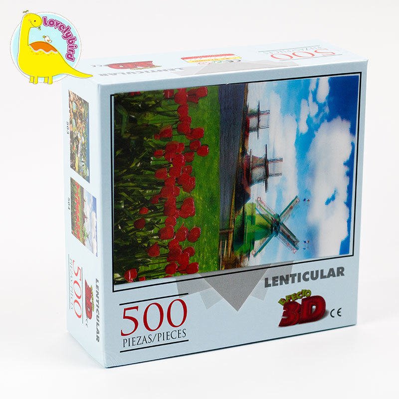 500pc Complete Lenticular Jigsaw Puzzle