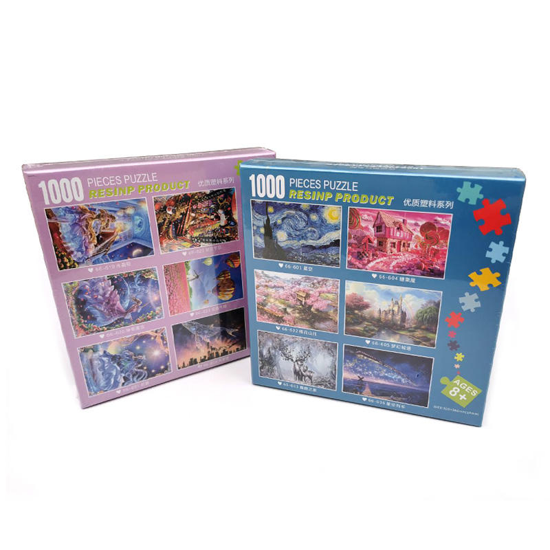 Intelligent Game Puzzle Educational Toys Color Box Plastic Jigsaw Puzzle