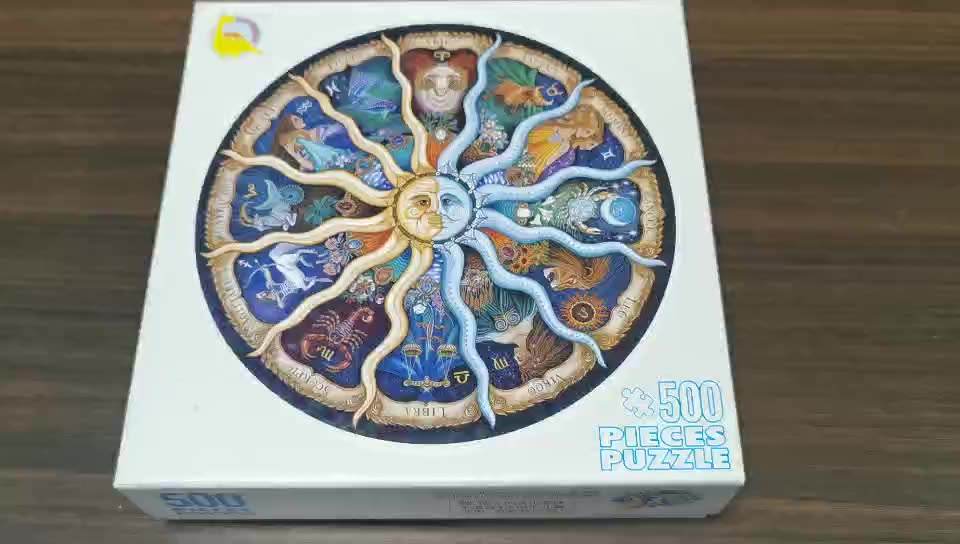 Wholesale Custom Diy Puzzle Games Round good price cardboard Jigsaw Puzzle 500 Pieces For Children And Kids