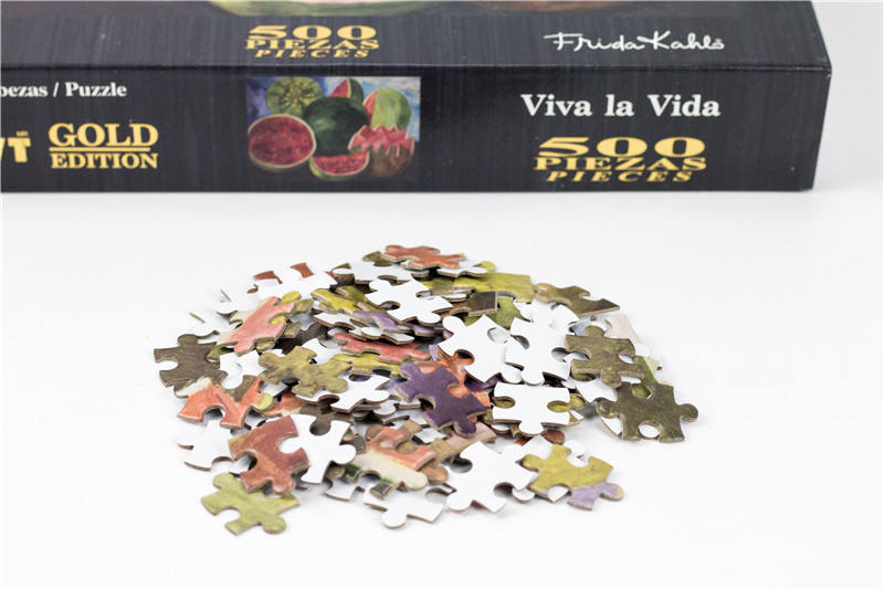 Wholesale custom puzzle printing Paper Cardboard 500 pcs Jigsaw Puzzle for Adult